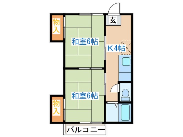 メゾンカキヌマの物件間取画像